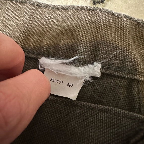 Vintage Y2K Carhartt Denim Jeans Carpenter Pants Mens 36X30 Faded Brown Work - Picture 7 of 7